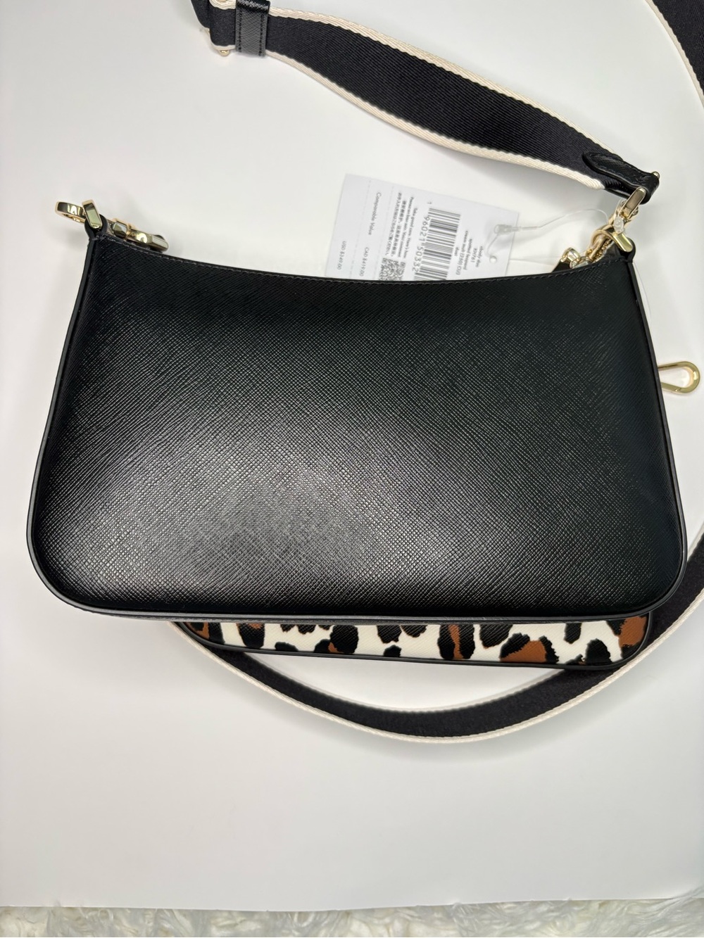 NWT Kate Spade Duet Leopard Small Crossbody Bag - 3-in-1 Set Black Multi - Picture 3 of 16